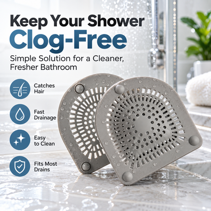 Bathroom Drain Hair Catcher – Sink & Shower Hair Filter